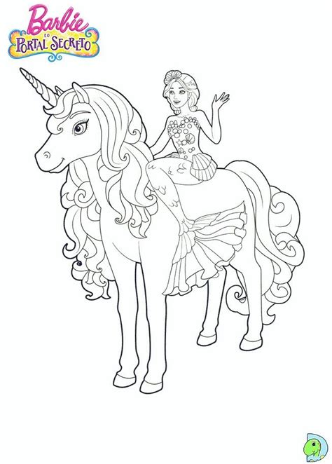 barbie unicorn coloring pages dibujos faciles lindos