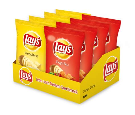 lays chips jetzt auch  der handlichen  tuete produkte produkt scout