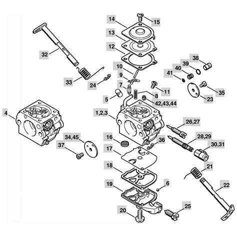 stihl ms  chainbsaw msc parts diagram carburetor cq sc sb sa sa