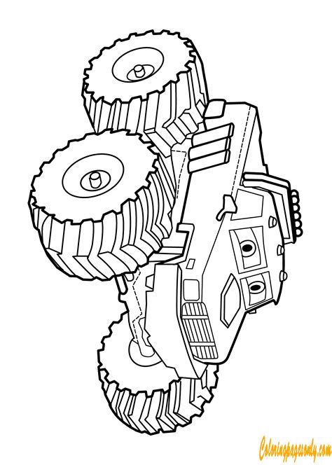 monster truck bigfoot coloring page  printable coloring pages