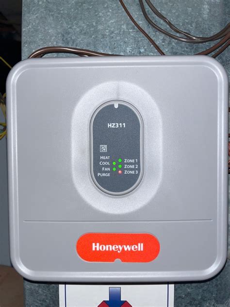 honeywell hz  zone system  zone   red   cooling  rest   house