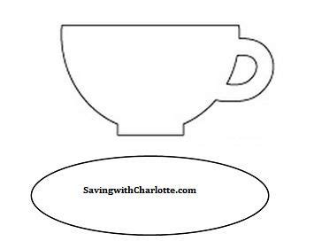 images  tea cup shape template bfegycom sewing appliques