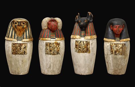 canopic jars ancient egypt  bc pinterest ancient egypt