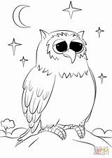 Coloring Pages Cute Owls Owl Cartoon Printable Comments sketch template
