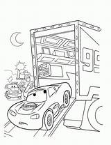 Coloring Pages Cars Disney Box Off Mcqueen Printable Mac Kids Christmas sketch template