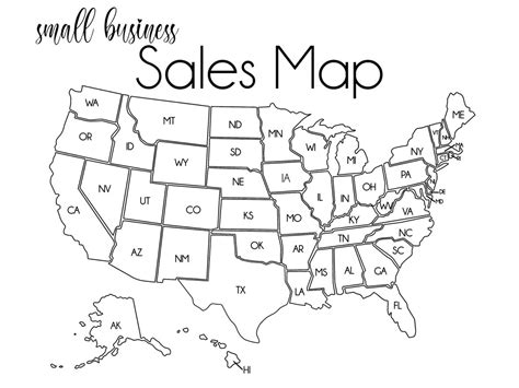 usa sales map small business sales map etsy sales map sales tracker
