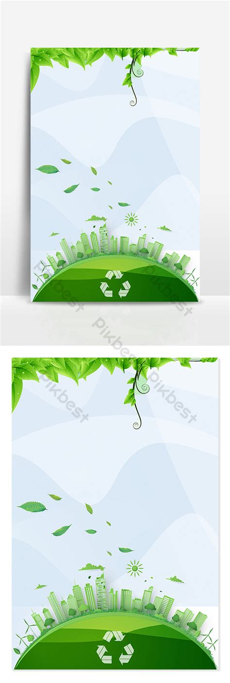Fondo Verde Del Ciclo De La Energía De La Protección Del Medio Ambiente