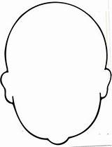 Face Blank Head Boy Coloring Template sketch template