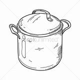 Pot Drawing Cooking Vector Sketch Draw Sketches Hand Drawn Getdrawings Stockunlimited Paintingvalley Saucepan Empty Jar Graphic Drawings sketch template
