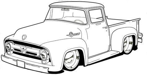 trendy pickup truck drawing truck coloring pages  trucks