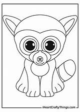 Beanie Boos Lemur Iheartcraftythings sketch template