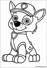 Patrol Paw Pages Skye Coloring Color Marshall Online Pup Super Print Coloringpagesonly sketch template