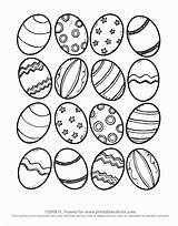 Coloring Easter Kids Pages Eggs Popular sketch template
