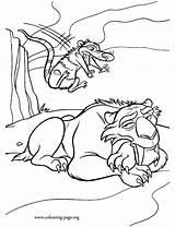 Coloring Diego Ice Age Clipart Crash Library sketch template