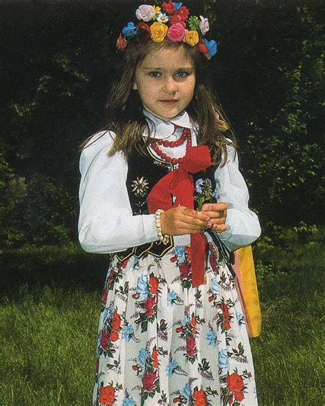 polish girl in a traditional folk costume of krakow region photo by