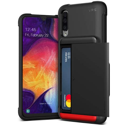 samsung galaxy  case drop protective slim wallet card holder hard cover black ebay