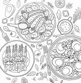 Food Coloring Mandala Pages Books Visit sketch template