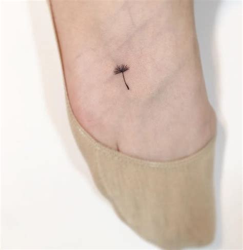 single dandelion  foot tattoo picturestattoo pictures