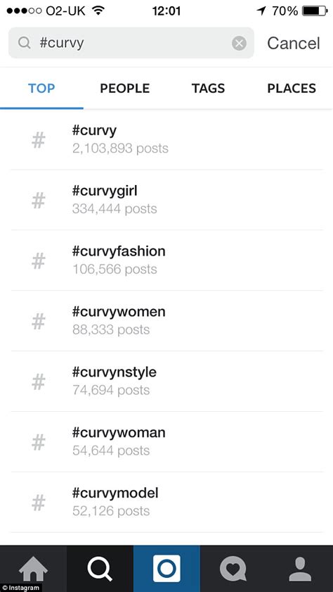 instagram lifts ban on hashtag curvy after backlash from plus size women daily mail online