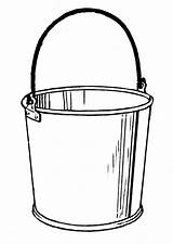 Bucket Coloring Paint Drawing Clipart Water Pages Spade Pail Printable Edupics Book Buckets Transparent Cliparts Clip Colouring Template Visit Attribution sketch template