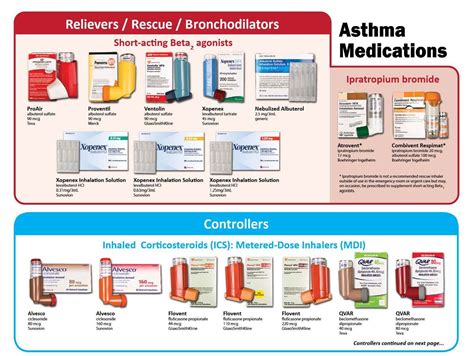What Are Different Types Of Asthma Inhalers Faculty Of