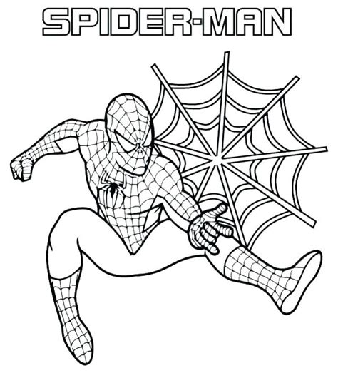 spiderman coloring pages  toddlers  getcoloringscom