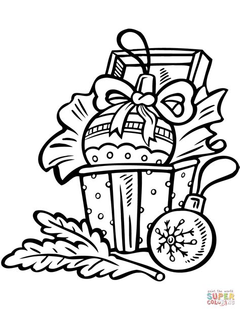 christmas ornaments coloring page  printable coloring pages