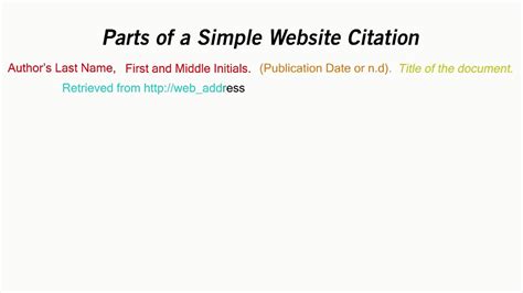 cite websites   research paper  step  step guide