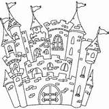 Castle Medieval Coloring Surfnetkids sketch template