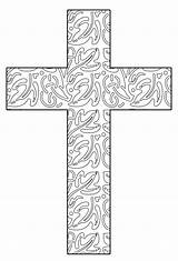 Crosses Coloring4free Cruces Easter Preschooler Stations Colorier Fichas Hubpages Tomado sketch template