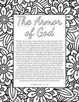 God Armor Coloring Printable Pages Verse Bible Faith Prayer Kids Scripture Choose Board sketch template