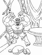 Hulk Coloring Kids Pages Color Printable Children Heroes Justcolor sketch template