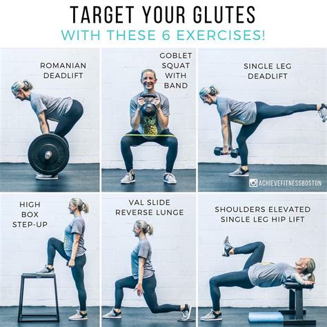 achieve fitness  instagram target  glutes    exercises whats  achievers