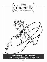 Cinderella Slipper Coloring Glass Pages Shoe Printable Sheet Drawing Disney Mice Cinderellas Sheets Tweet Getdrawings Getcolorings Choose Board Mouse sketch template