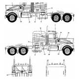 Kenworth Blueprint W900 Blueprints Vehicles Truck sketch template