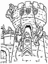 Coloring Pages Knights Castles Boys Printable Kids Recommended sketch template