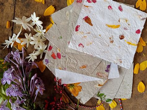 recycled paper   floral pattern pics