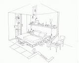 Bedroom Coloring Interior Pages Girls Architecture Girl Buildings Printable Teenage Awesome Size Large Cool Popular Coloringbay Coloringhome 832px 28kb 1024 sketch template