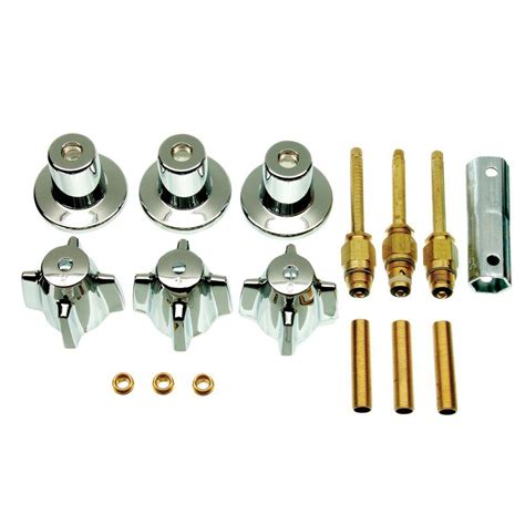 danco central brass  handle tub  shower faucet trim kit  chrome valve  included