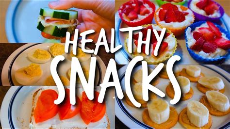 Diy Healthy Snacks Easy And Yummy Food Ideas Youtube