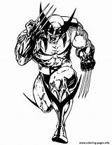 Wolverine Coloring Pages Men Superhero Printable Print Drawing Template Cute Heros Getdrawings Sketch sketch template