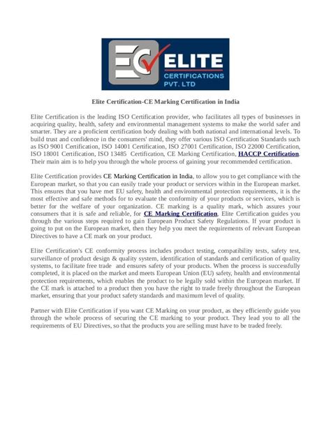 ce marking certification  india