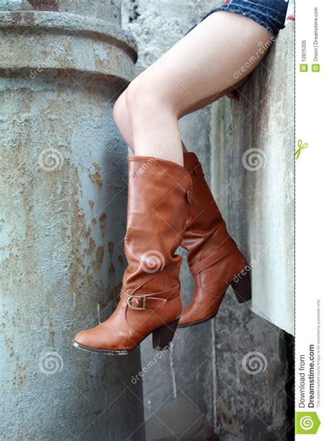 Woman Wearing Boots Stock Image Image Of Beauty Fetish