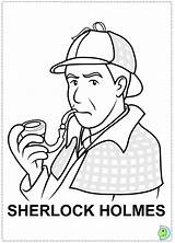 Sherlock Coloring Pages Holmes Dinokids Print Close Getdrawings Getcolorings sketch template