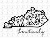 Kentucky Ky sketch template