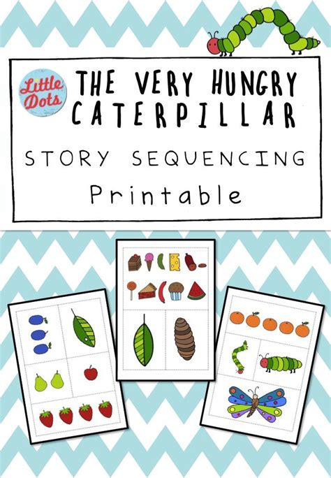 hungry caterpillar  story sequencing printable sequencing