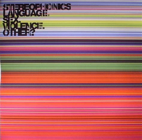 Stereophonics Language Sex Violence Other Reissue Vinyl At Juno Records