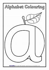 Sparklebox Colouring Sheets Alphabet Illustrated Preview sketch template