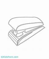 Stapler Template Coloring Pages sketch template