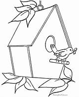 Coloring Pages Sheets House Visit sketch template